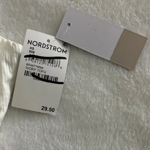 Nordstrom Cream Bodysuit - Picture 2 of 5